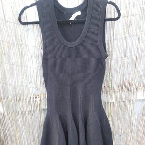 Jonathan Simkhai Black Knit Sleeveless Fit Flare Midi Dress Stretch XS-S No Size